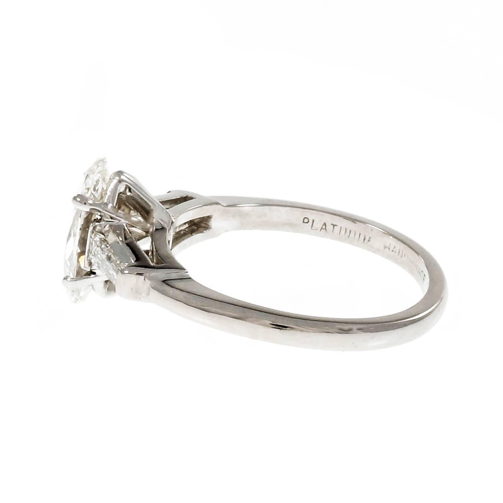 oval baguette engagement ring