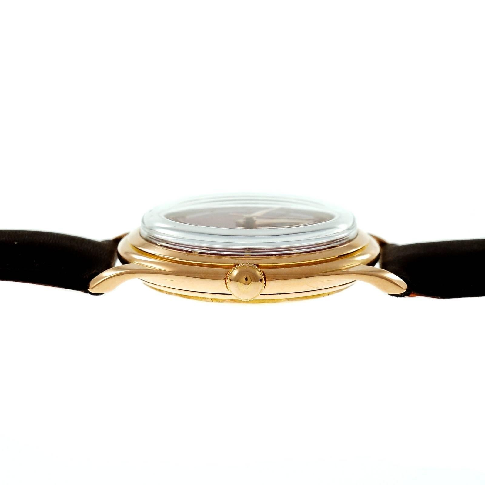 Piaget Men's Rose Gold Automatic Custom Dial Wristwatch  Unisexe en vente