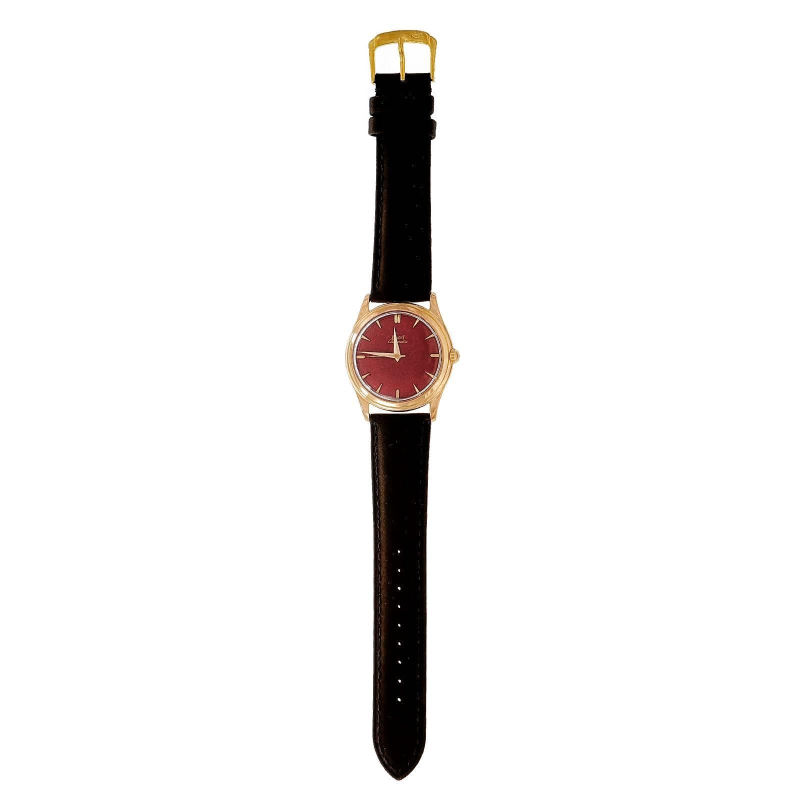 Piaget Men's Rose Gold Automatic Custom Dial Wristwatch  Bon état - En vente à Stamford, CT