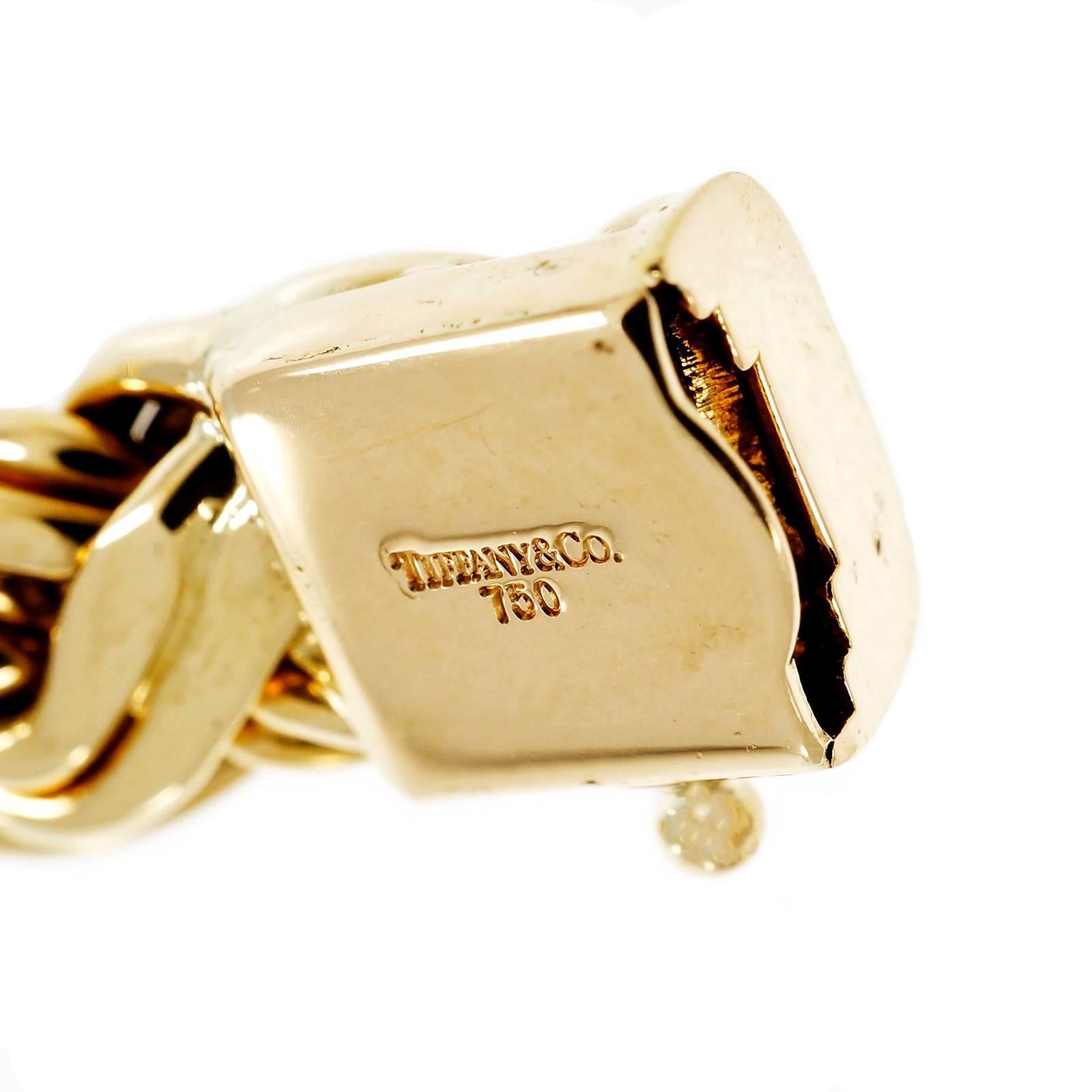 Tiffany & Co Gold Basket Weave Bracelet 1