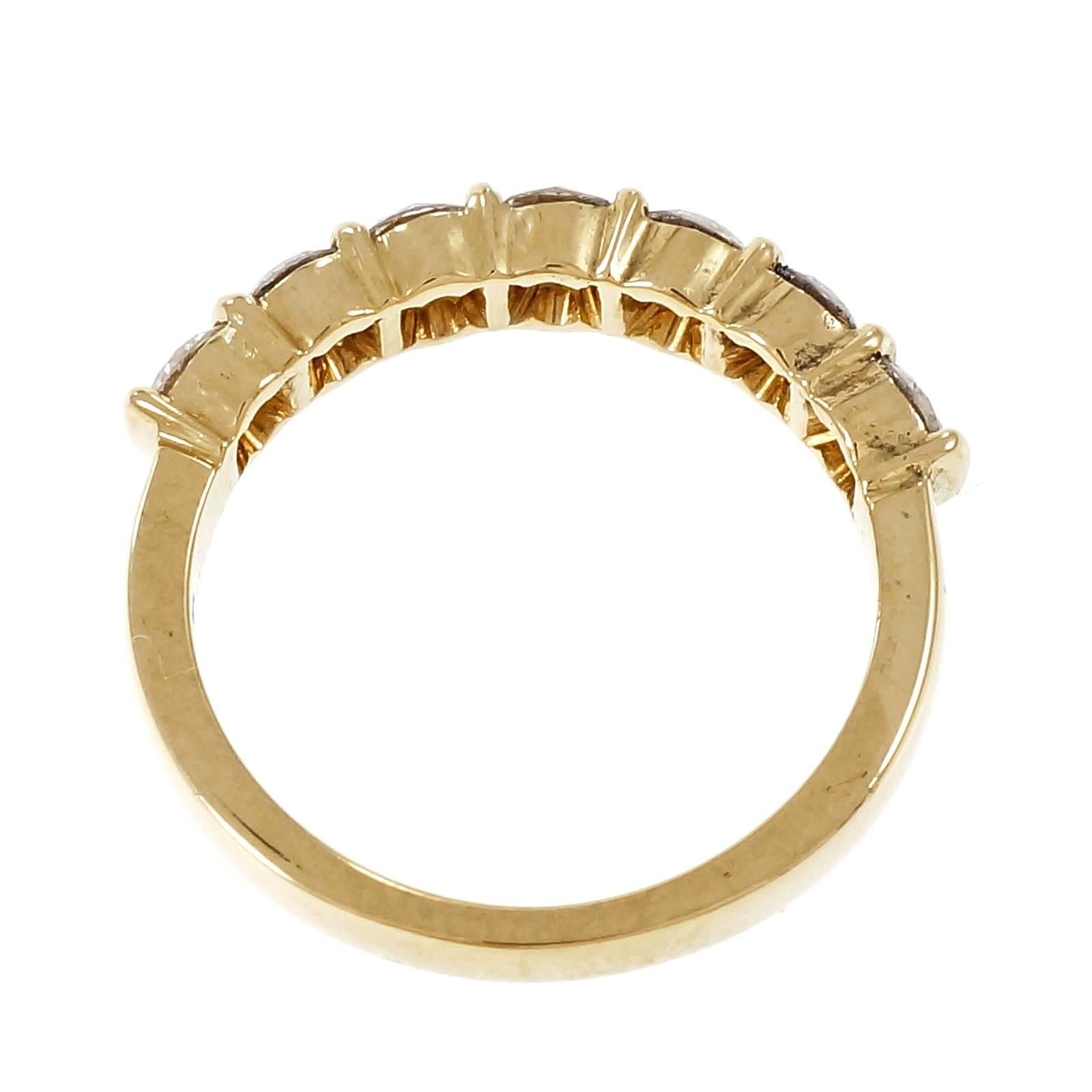 Tiffany & Co Seven Diamond Gold Wedding Band 1