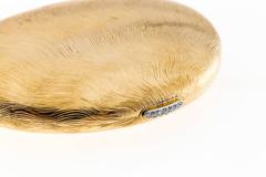Diamond Gold Shell Compact Case