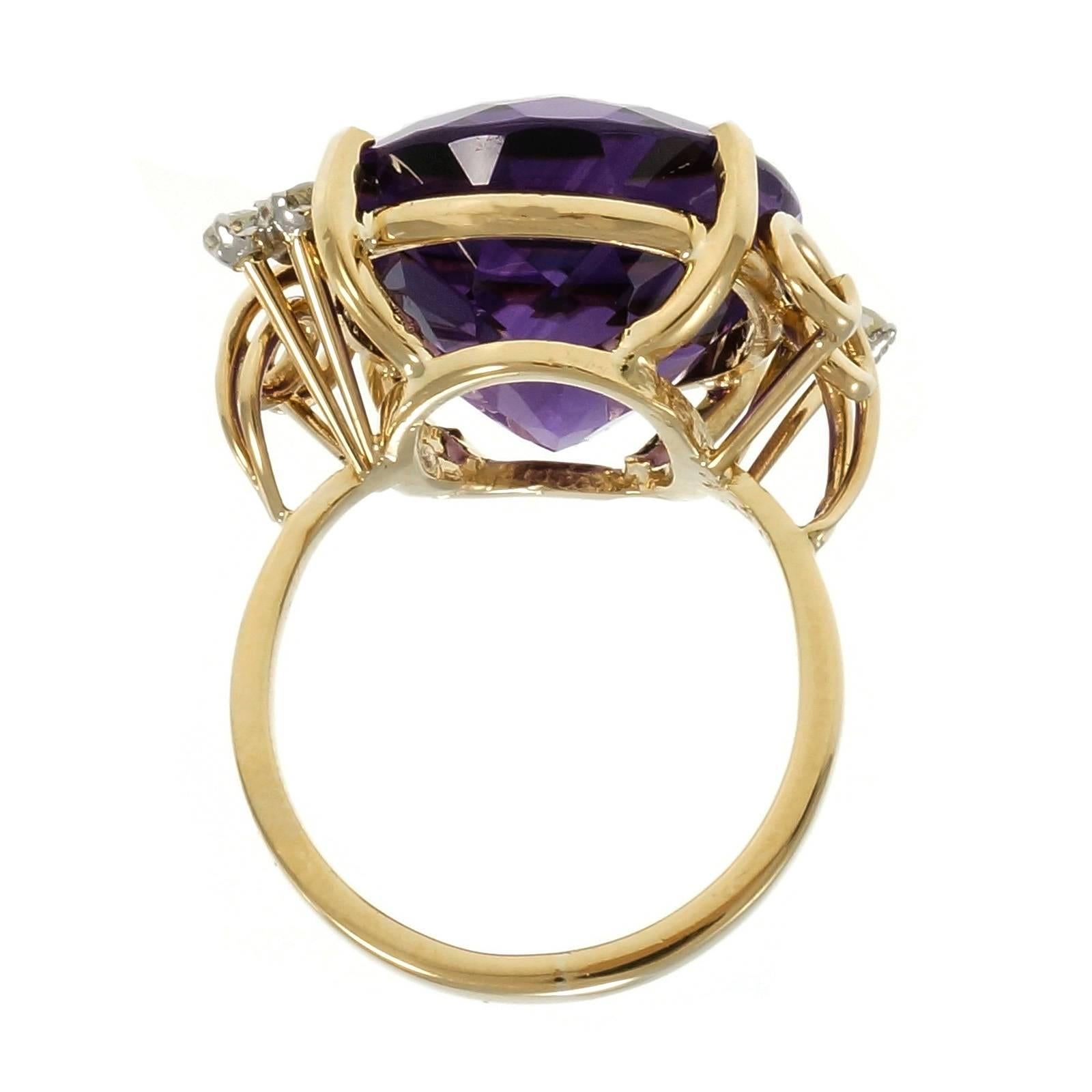 oval amethyst ring