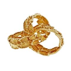 Tiffany & Co. Unendlichkeit texturierte Goldknotenbrosche