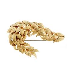 David Webb Yellow Gold Spray Brooche 4
