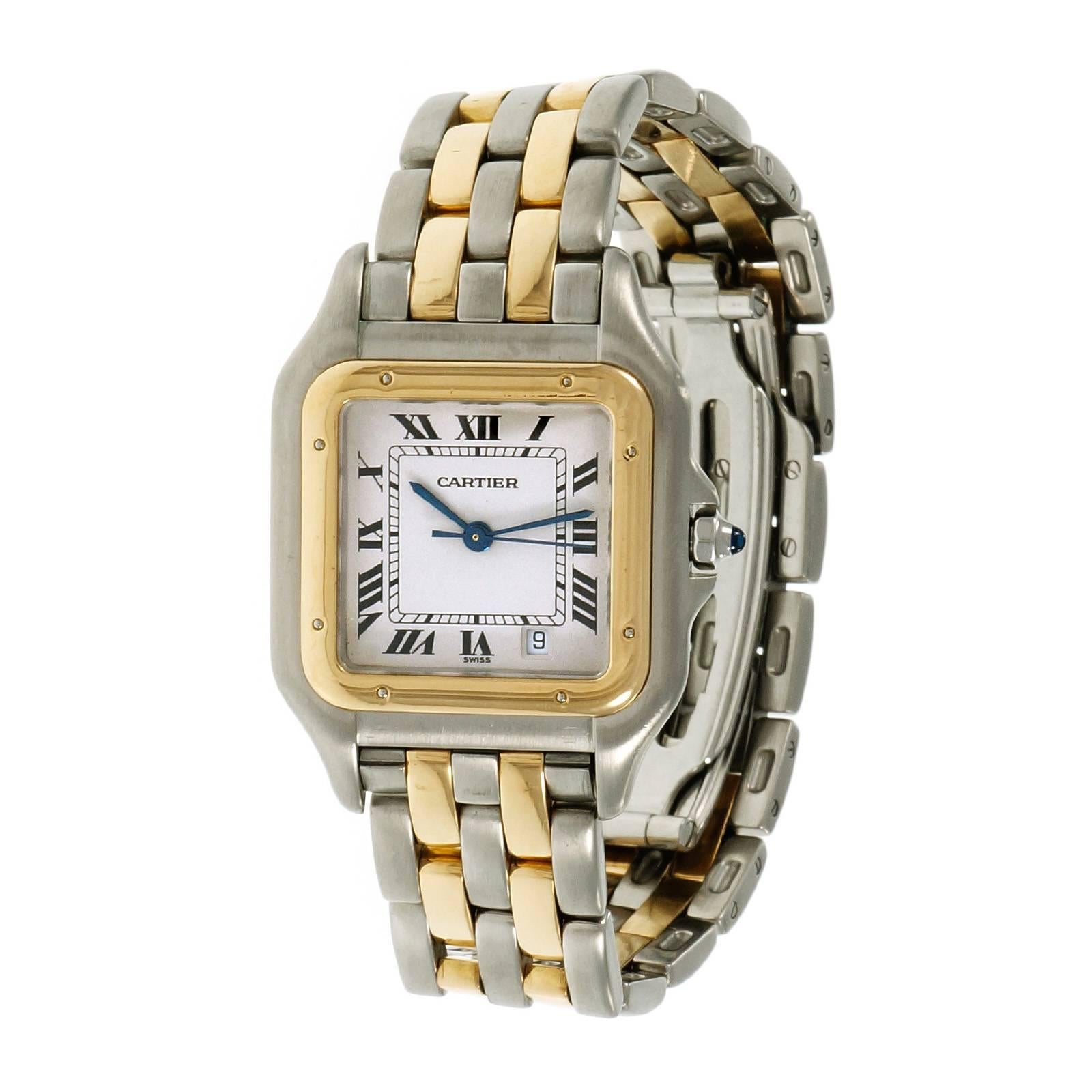 Women's Cartier Ladies Gold Steel Panthere Medium Quartz Wristwatch
