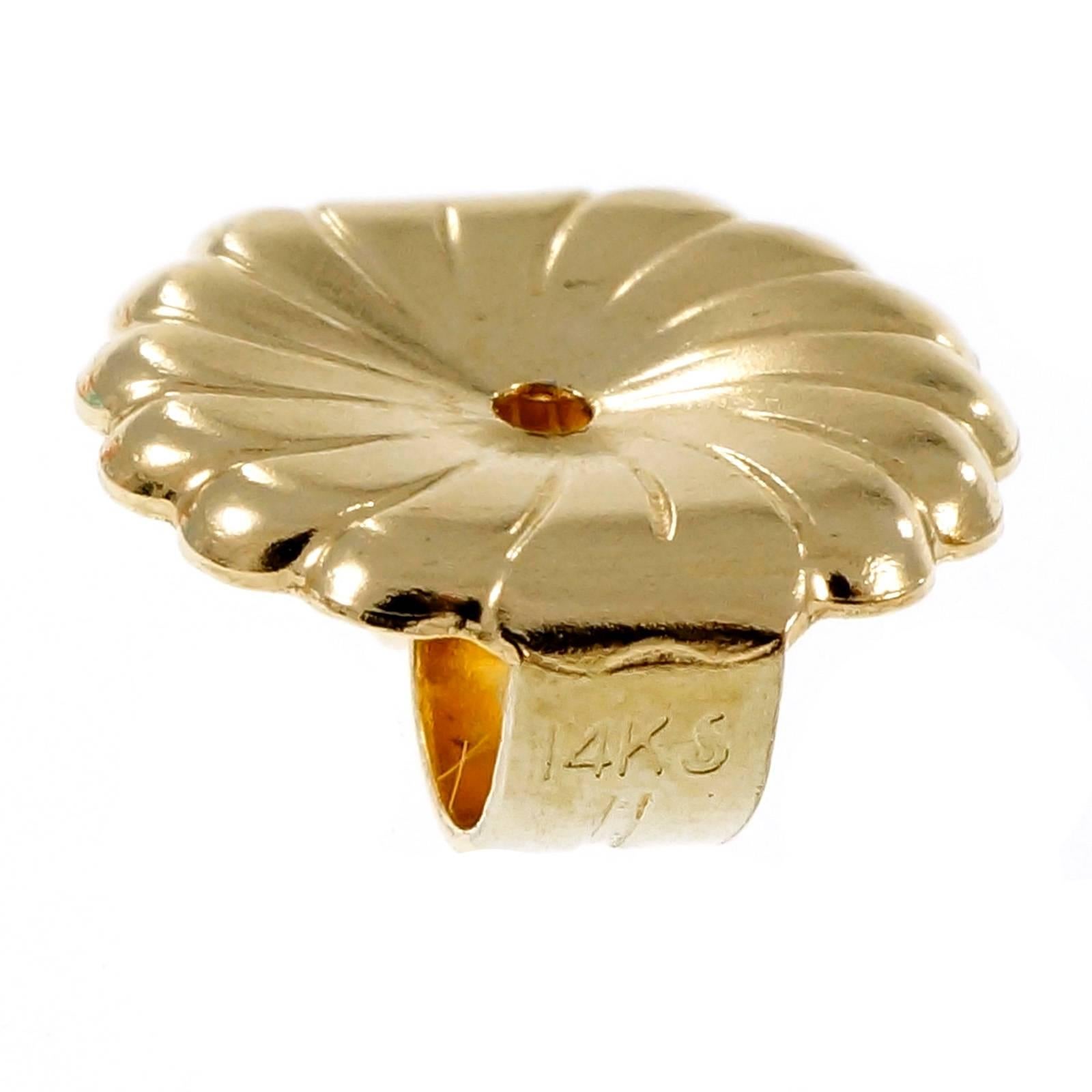 Women's Peter Suchy Amazonite Rhodochrosite Gold Dangle Earrings For Sale