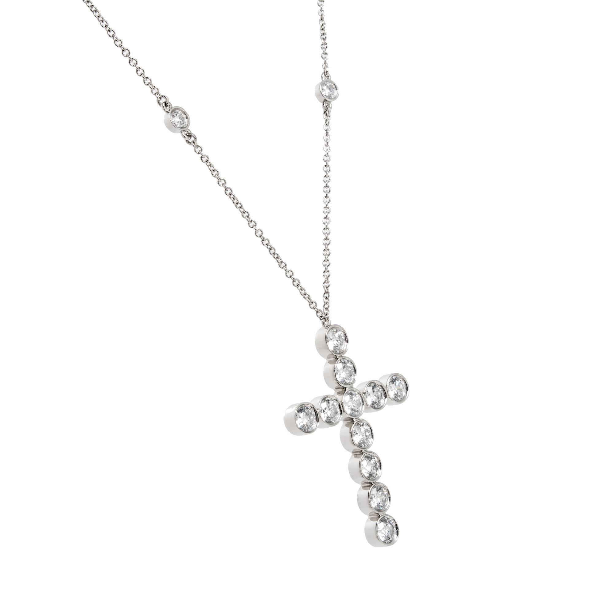 tiffany cross necklaces