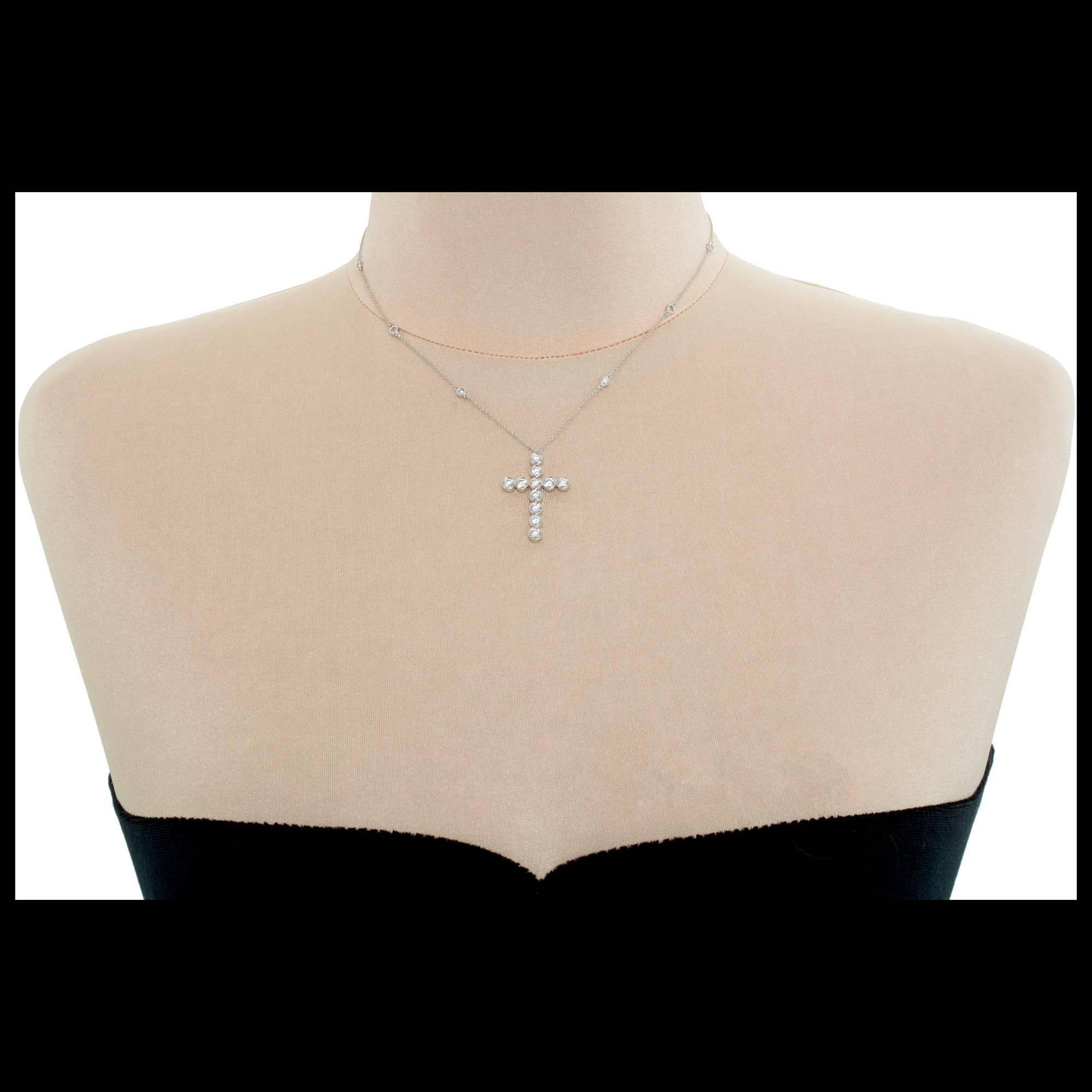 tiffany and co cross necklace