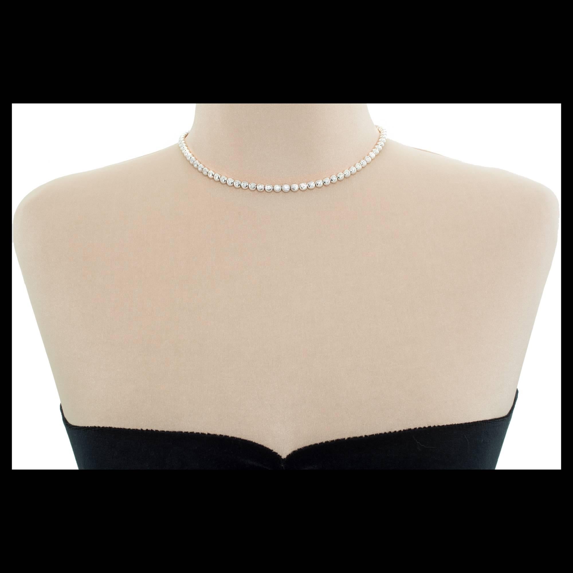 tiffany diamond tennis necklace