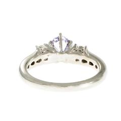Natalie K Natural Purple Pink Sapphire Diamond Platinum Engagement Ring