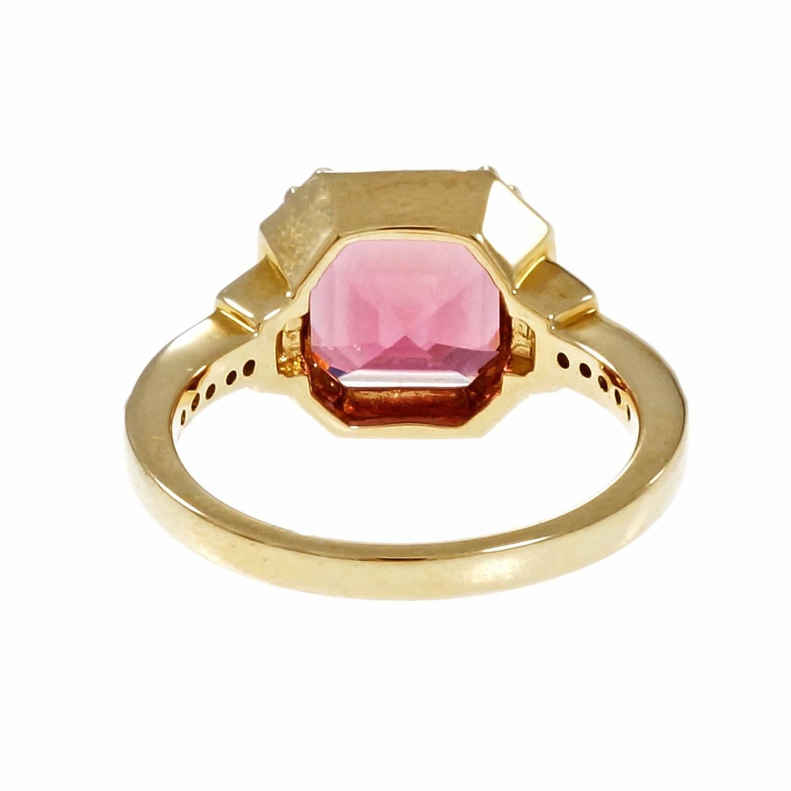 pink tourmaline engagement rings
