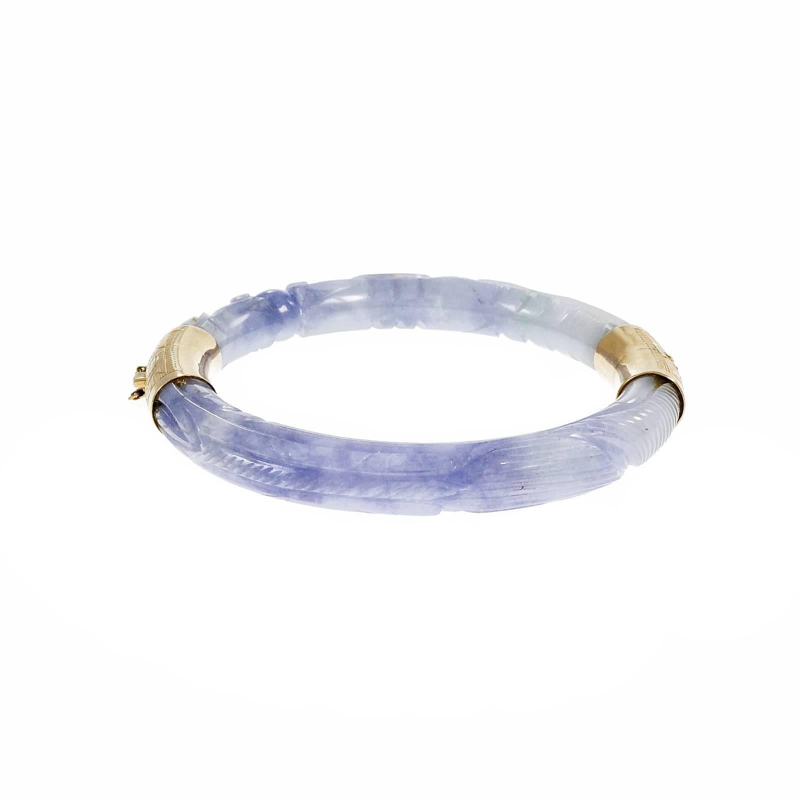 purple jade bangle bracelet