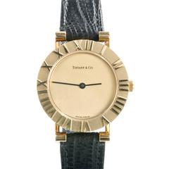 Vintage Tiffany & Co. Ladies Yellow Gold Atlas Quartz Wristwatch