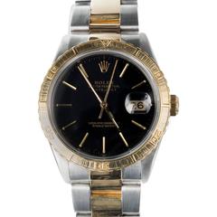 Rolex Yellow Gold Stainless Steel Thunderbird Turn O Graph DateJust Wristwatch 1