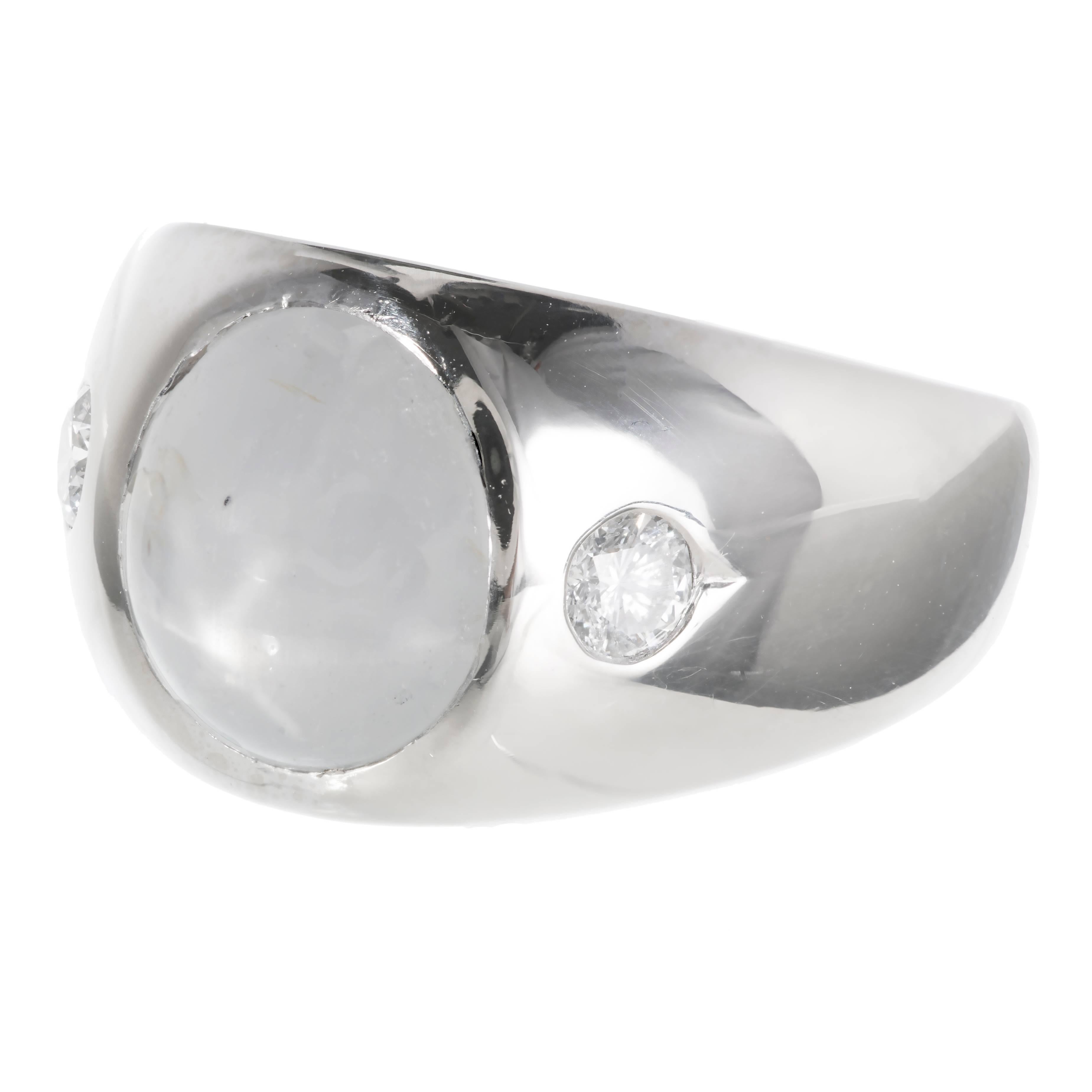 white star sapphire ring
