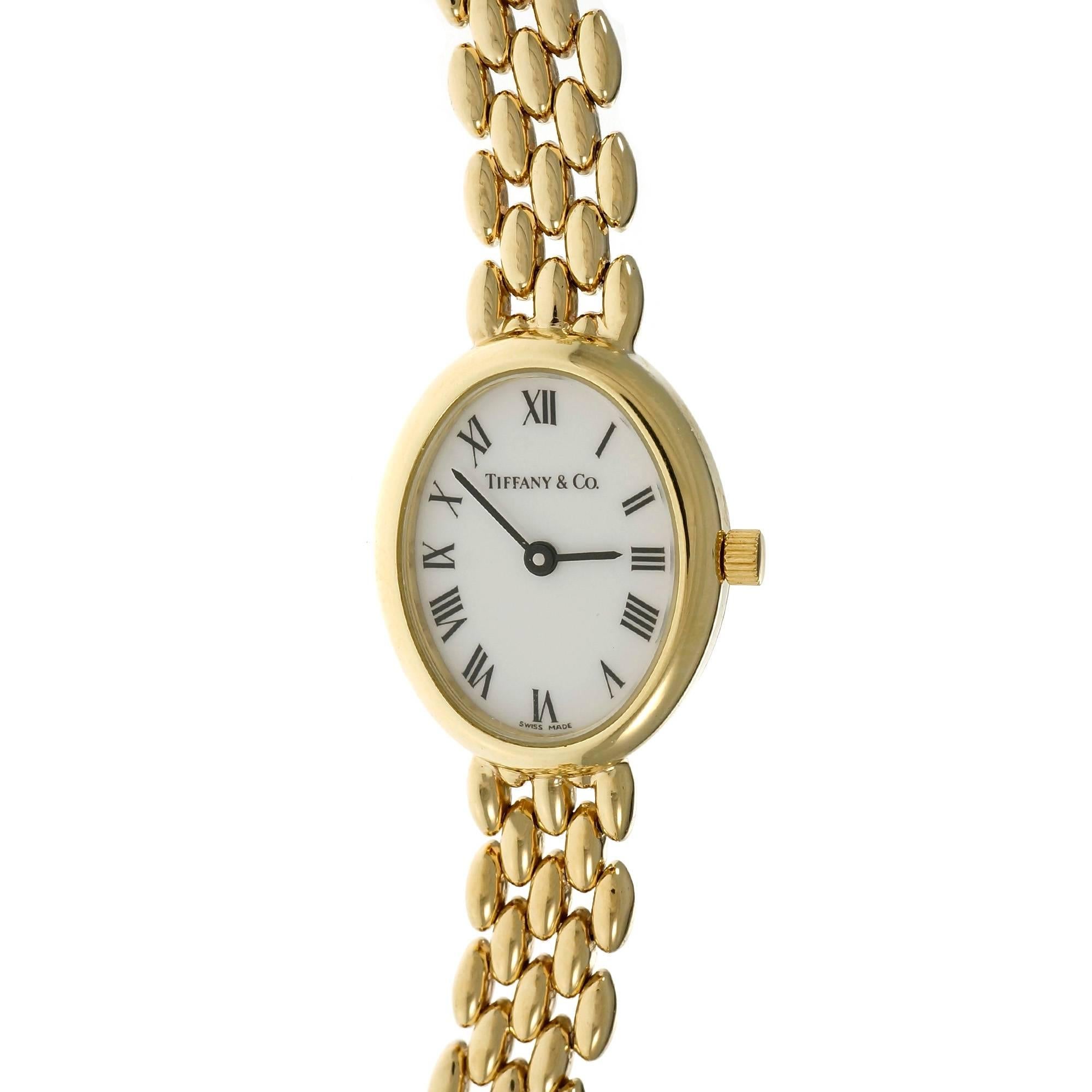 Tiffany & Co. Ladies Gold Five Row Panther Wristwatch