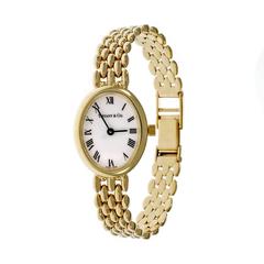 Tiffany & Co. Ladies Gold Five Row Panther Wristwatch
