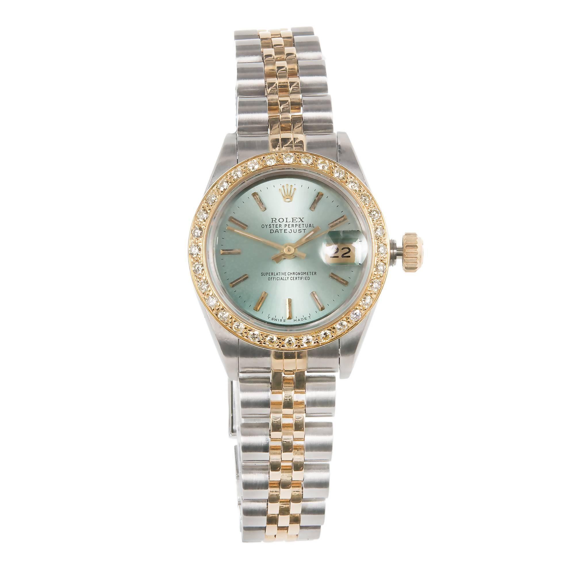rolex 69173 diamond bezel