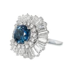 Palais Sapphire Diamond Ringdant Platinum Pendant Ring