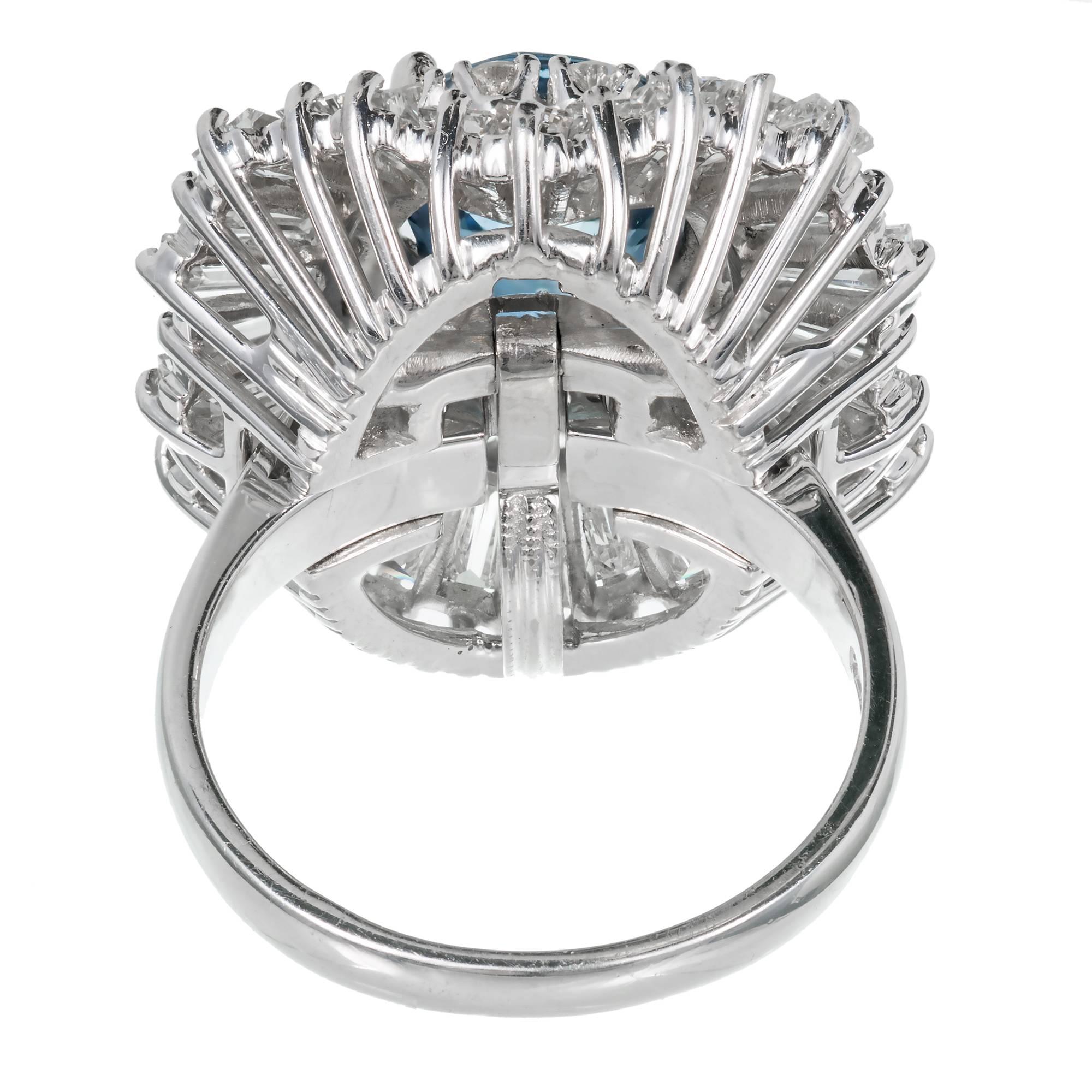 Palais Sapphire Diamond Ringdant Platinum Pendant Ring 3