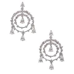Van Cleef & Arpels Petillante Diamond Gold Chandelier Earrings 11