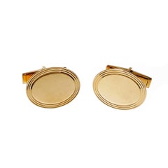 Larter & Sons Oval Gold Cufflinks