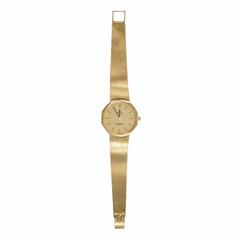 Omega Yellow Gold Constellation Mesh Band Quartz Wristwatch