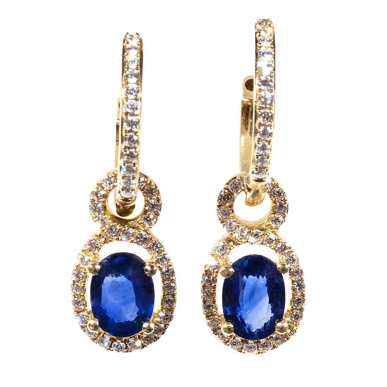 gold sapphire earrings gold sapphire earrings