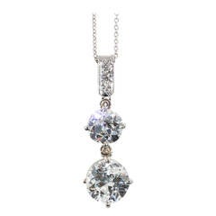Diamond Platinum Pendant Necklace 7