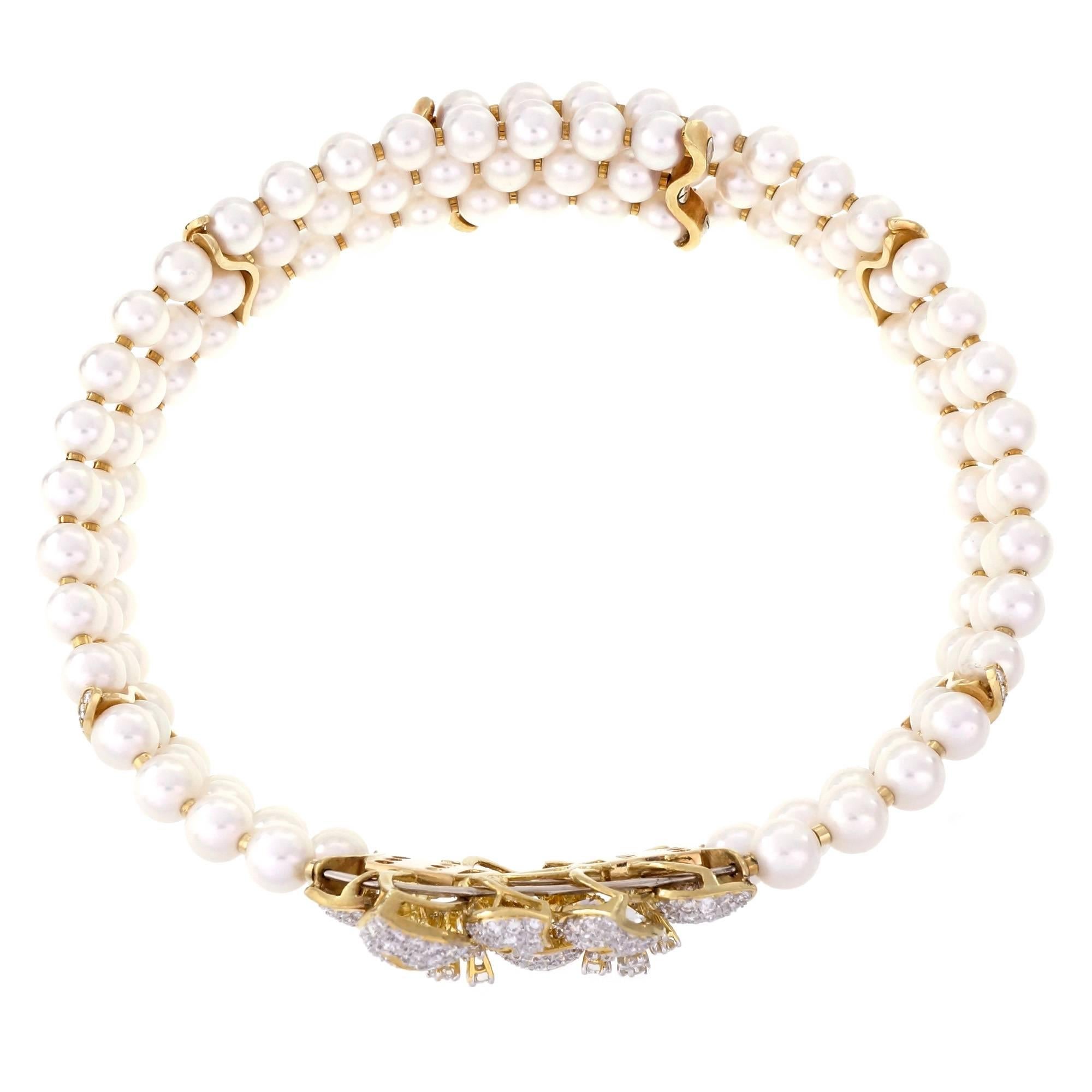 cultured pearl choker necklace