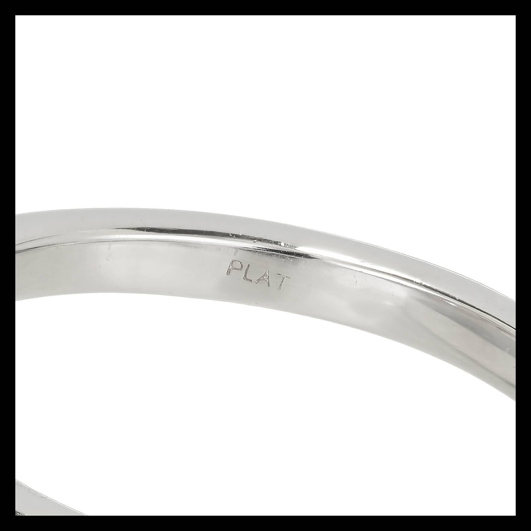 Peter Suchy GIA Certified 1.39 Carat Diamond Halo Platinum Engagement Ring 1