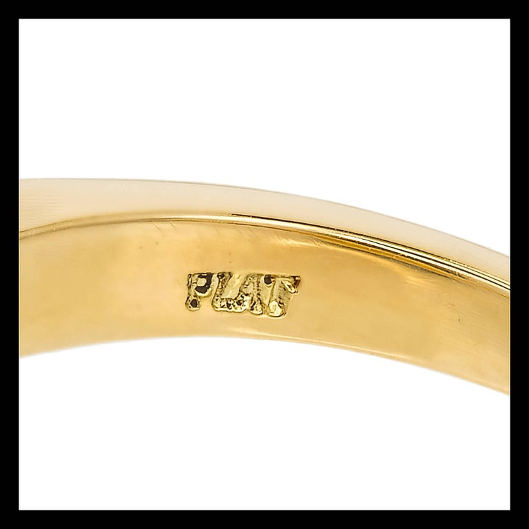 Women's  Peter Suchy 3.27 Carat Diamond Three-Stone Gold Platinum Engagement Ring