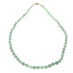 GIA Certified Natural Jadeite Jade Bead Gold Necklace