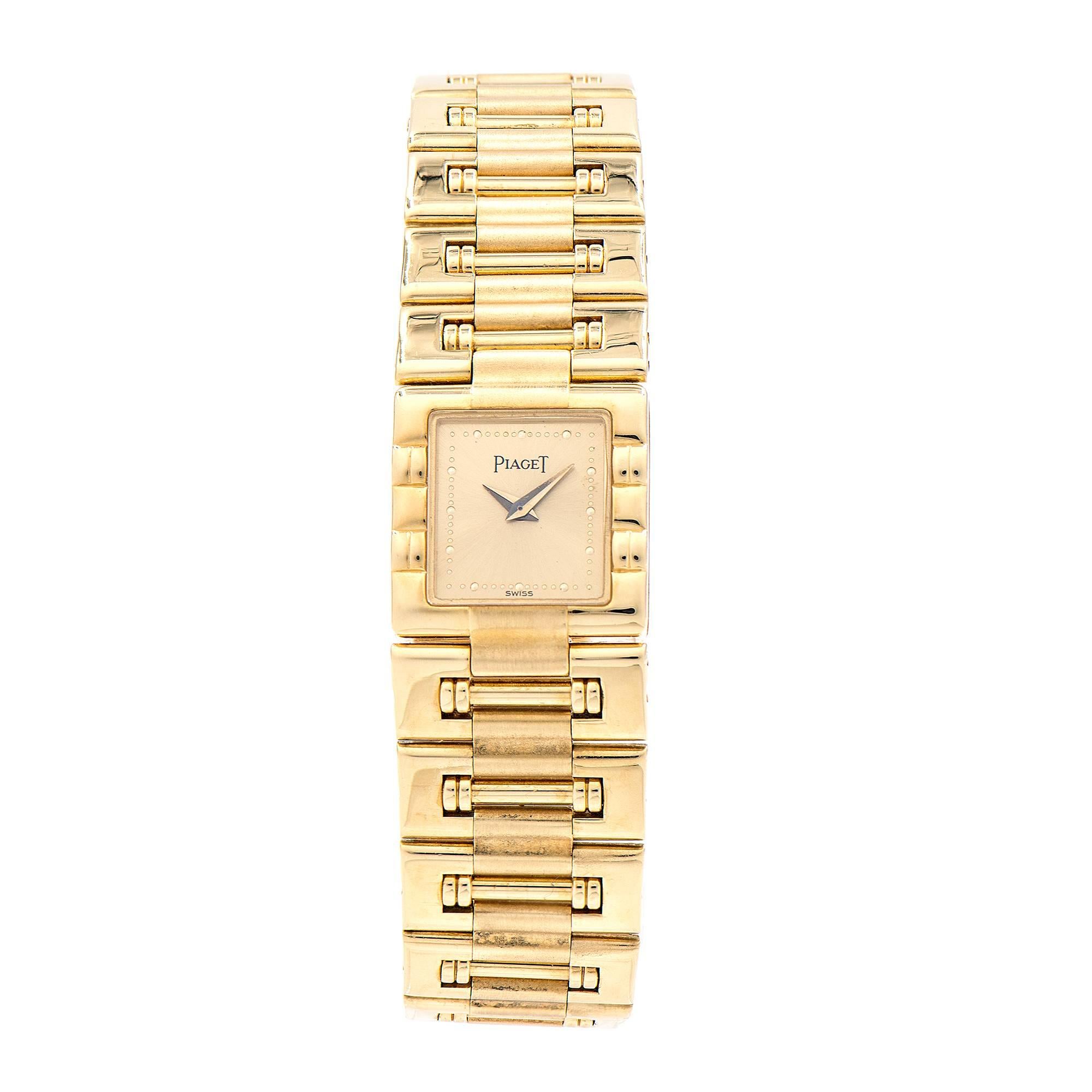 Piaget Ladies Yellow Gold Dancer Quartz Wristwatch Ref 15317 For Sale
