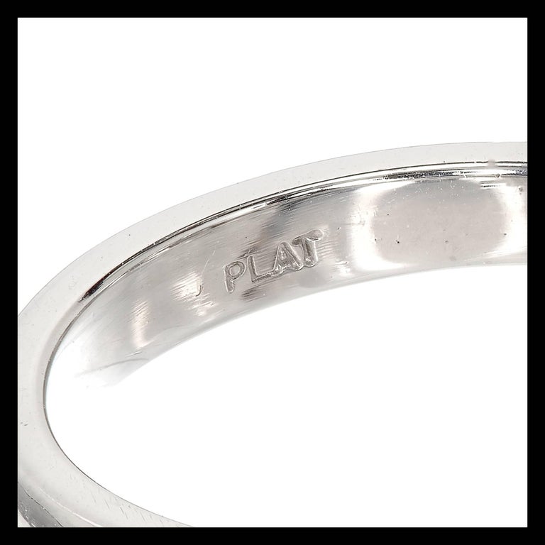 Peter Suchy GIA Certified Diamond Three-Stone Platinum Engagement Ring ...