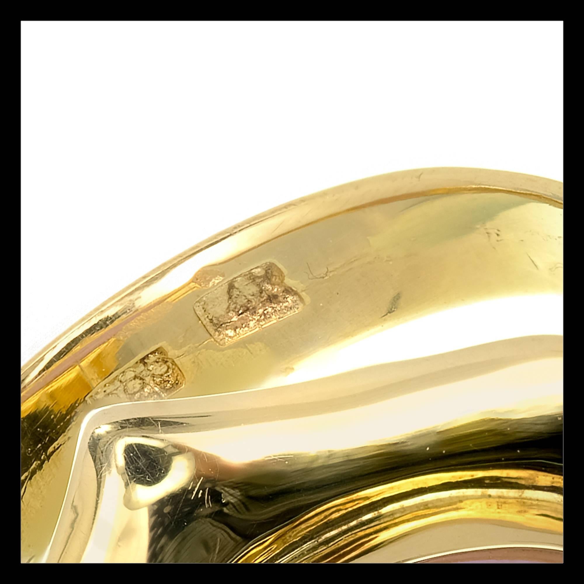 GIA-zertifizierter natürlicher lila Jadeit Diamant Gold Cocktail-Ring im Angebot 3
