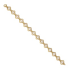 GIA Certified Natural Pearl Gold Art Nouveau Bracelet