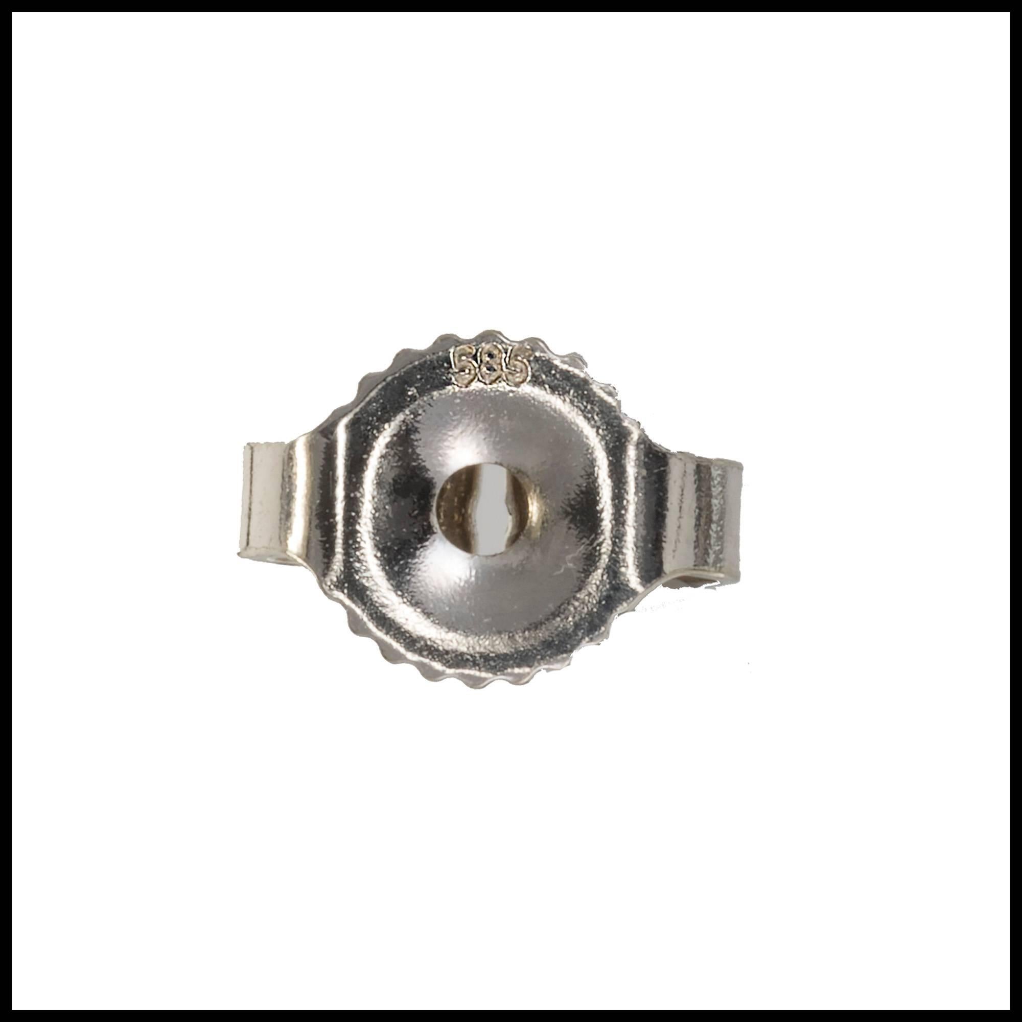 Peter Suchy 74.23 Carat Aqua Diamond Platinum Dangle Earrings For Sale 3