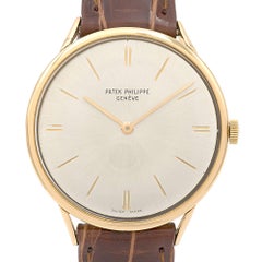 Patek Philippe Yellow Gold Calatrava Manual Wristwatch Ref 3484, circa 1960s