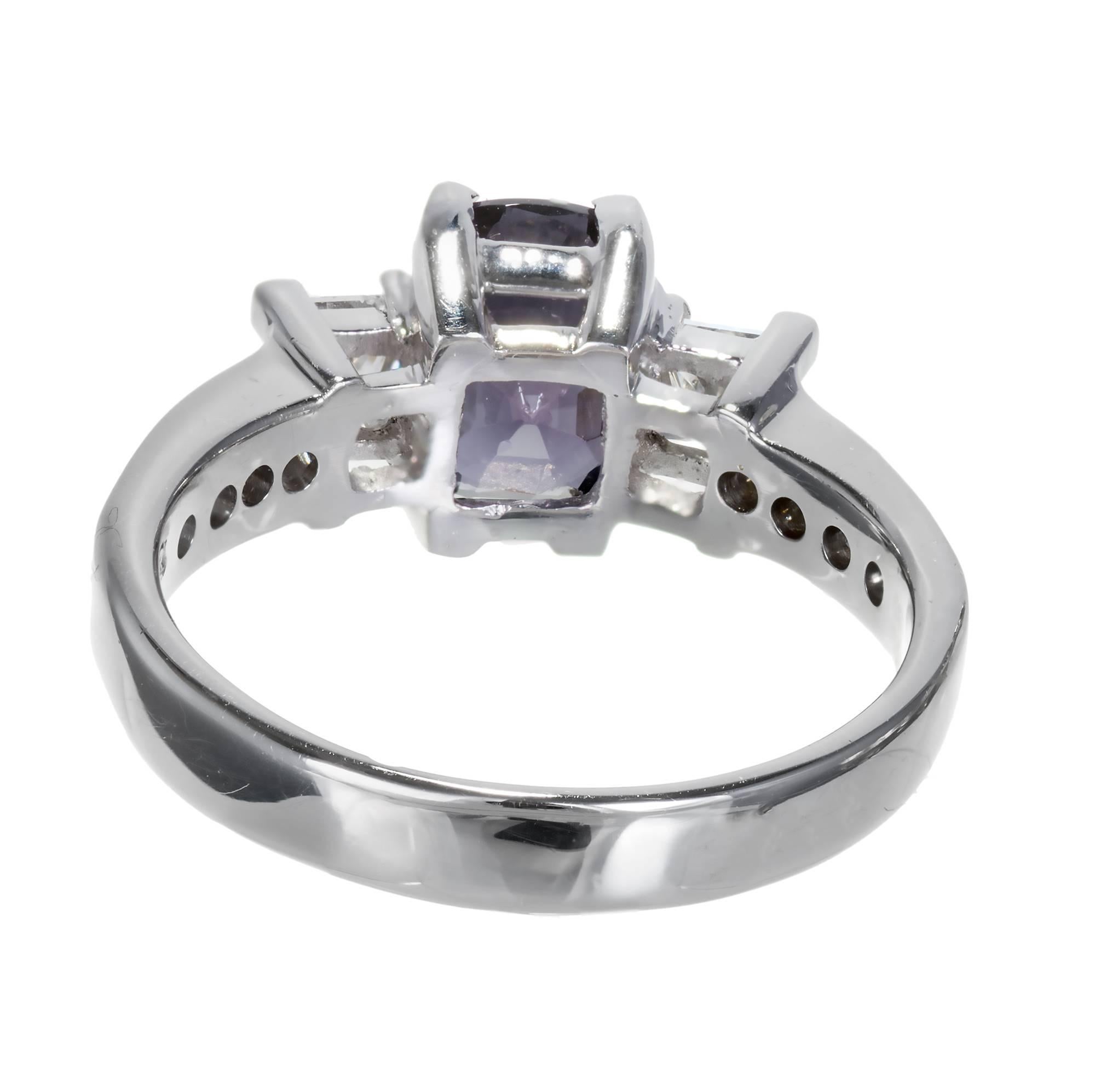 purple gold engagement ring