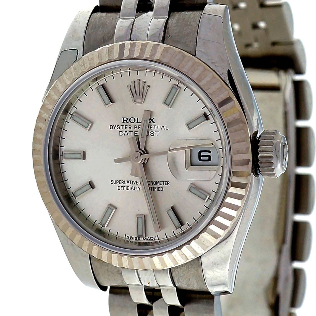 Rolex Lady's Stainless Steel Datejust Wristwatch Ref 179174 1