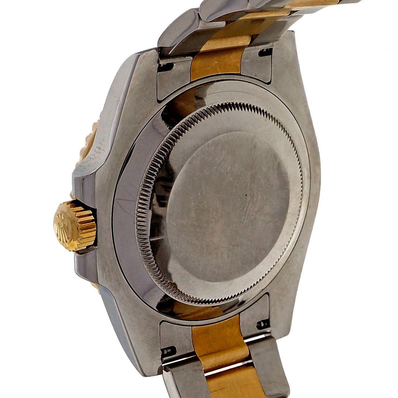 Modern Rolex Yellow Gold Steel Submariner Oyster Band Wristwatch Ref 116613