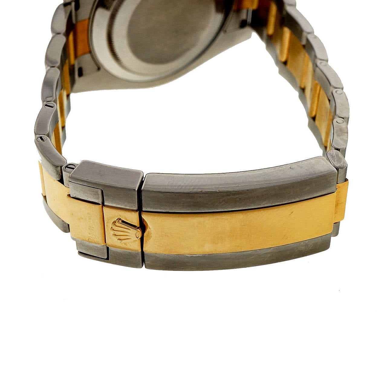 Men's Rolex Yellow Gold Steel Submariner Oyster Band Wristwatch Ref 116613