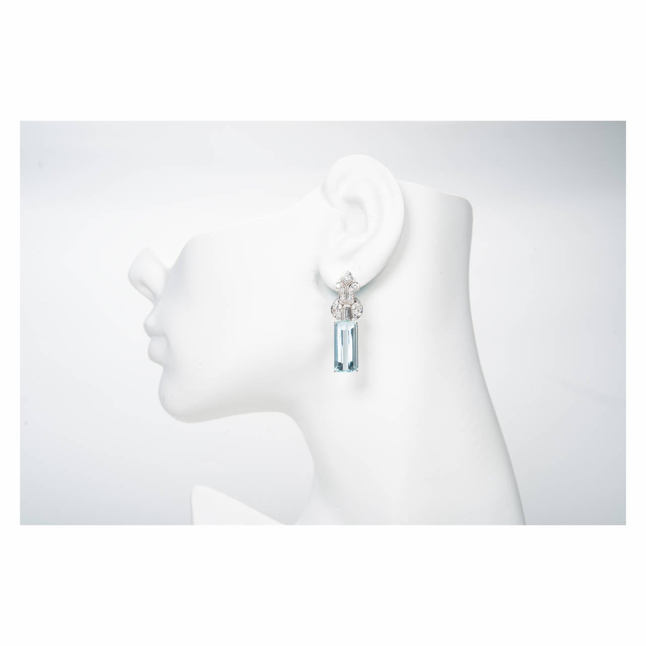 aquamarine dangle earrings