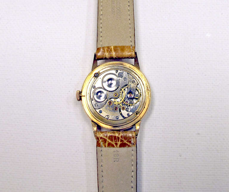 Longines Rose Gold Wristwatch Retailed by Tiffany & Co. circa 1950s 3