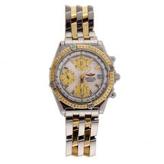 Breitling Stainless Steel and Yellow Gold Chronomat Wristwatch