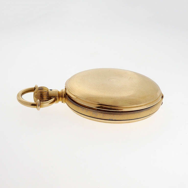 A. Lange & Sohne Hunting Cased Pocket Watch circa 1880s In Excellent Condition In Stamford, CT
