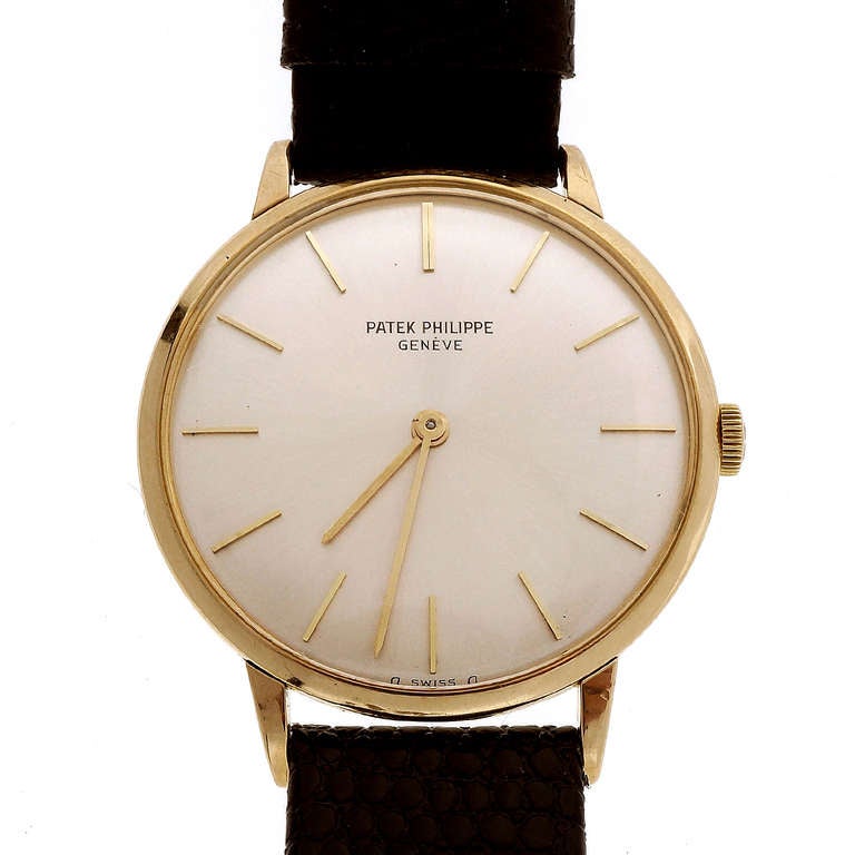 Patek Philippe Gelbgold-Armbanduhr um 1960 Ref. 3468 Herren