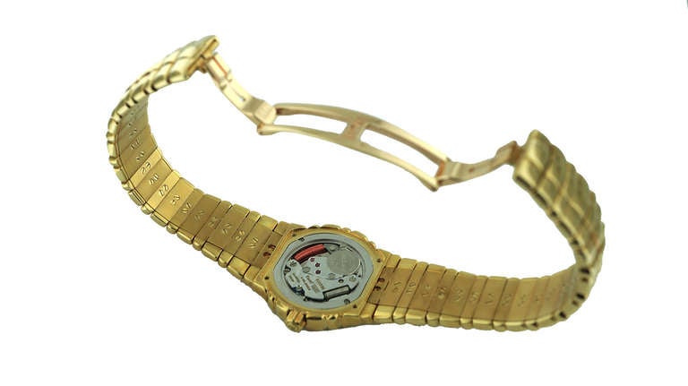 Piaget Ladies Yellow Gold Diamond Bezel Quartz Wristwatch 4